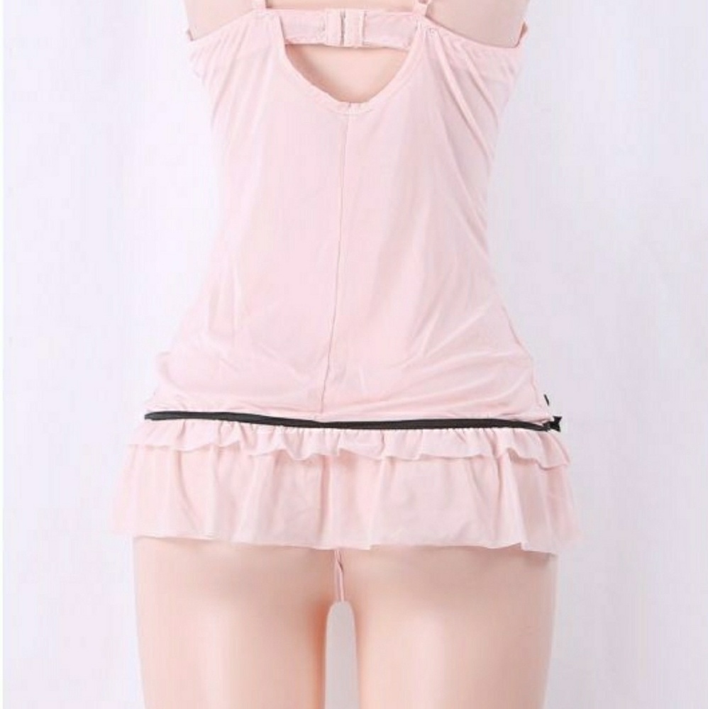 ✔SOLD on Ⓜ✔Pink Lace Padded Sexy Babydoll - Picture 4 of 7